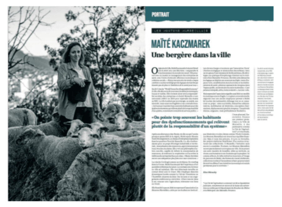 Maïté Kaczmarek, une bergère dans la ville